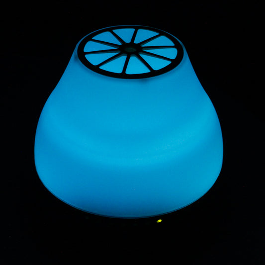 Viennese USB aroma diffuser with Bluetooth speaker, colour-changing LEDs, and timer—ideal for music-enhanced aromatherapy at home or work.