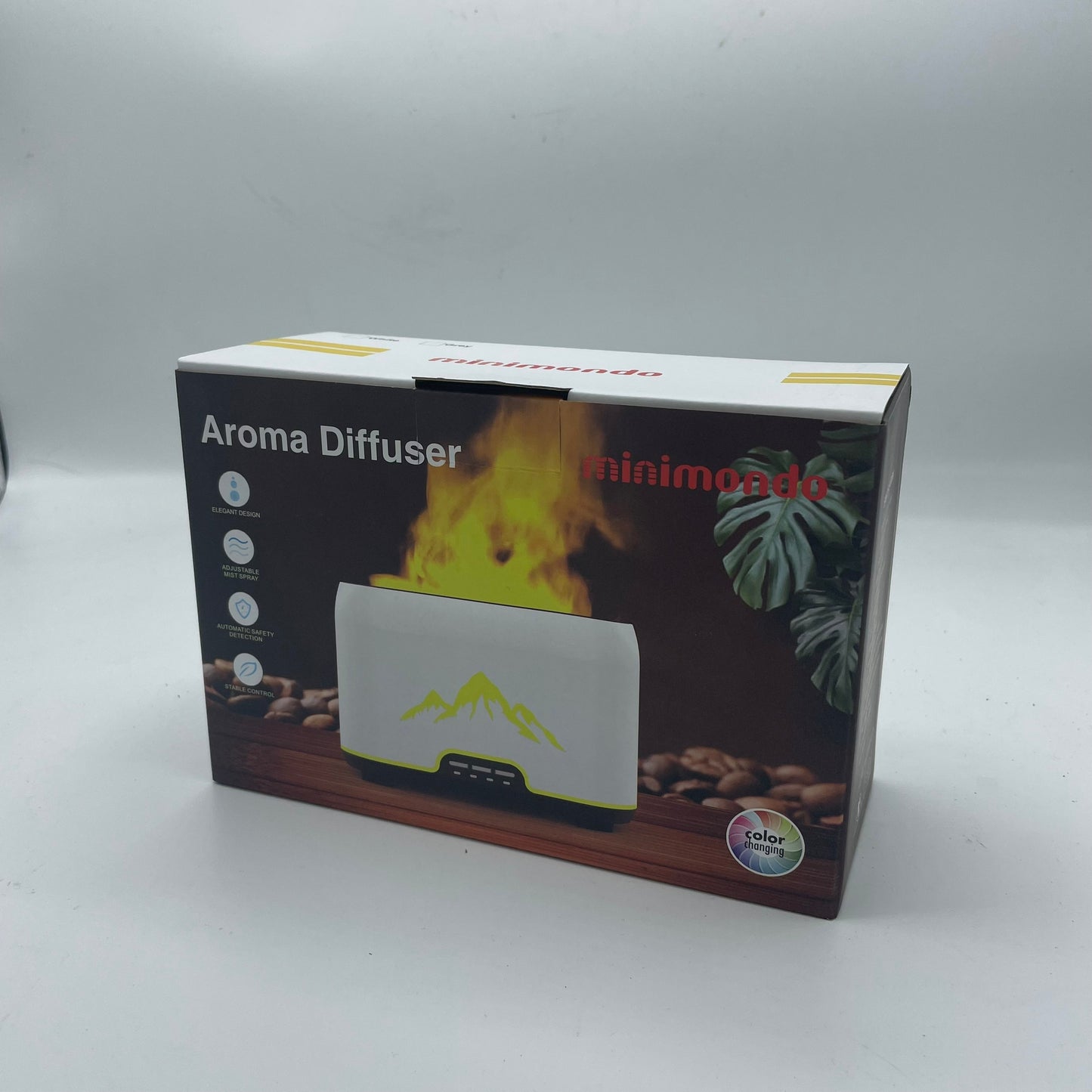 Himalayas USB-C aroma diffuser with colour-changing LED, offering quiet ultrasonic misting for a peaceful ambiance.