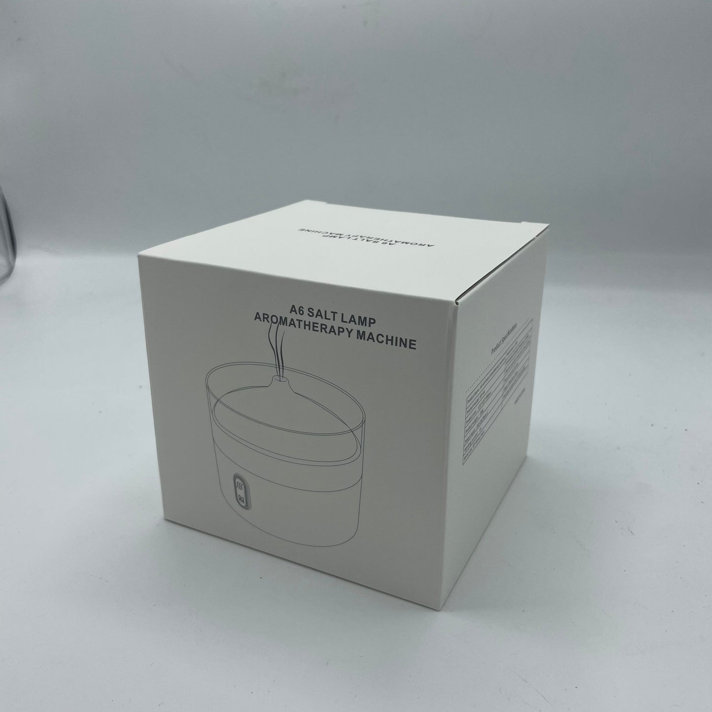 Himalayan salt crystal diffuser with USB power, colour-changing light, and night mode. Ideal for aromatherapy and relaxation spaces.