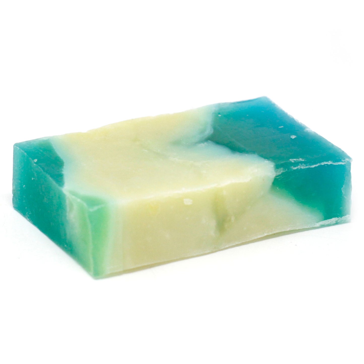 Spanish Artisan Soap Rosemary – handmade vegan soap bar in green and cream swirls with herbal scent, 100g