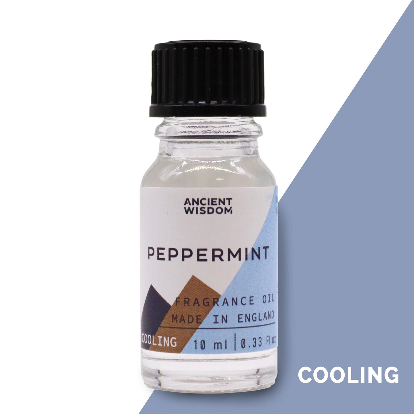 Fragrance Oil – Peppermint (10ml) by Ancient Wisdom – crisp and cool mint scent