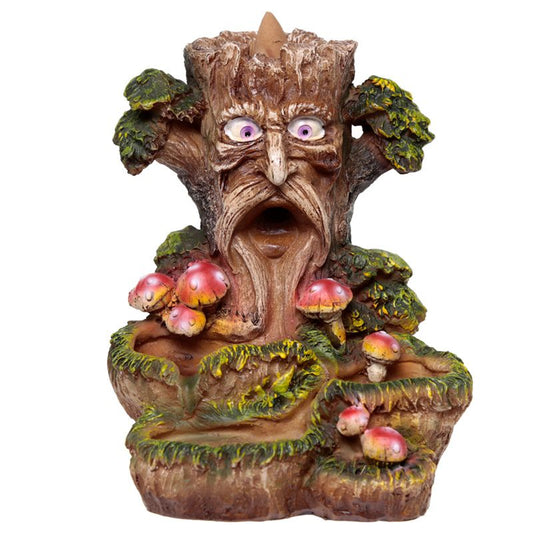 Magic Tree backflow incense burner with forest-like smoke trail and enchanted tree shape. Whimsical décor with spiritual appeal.
