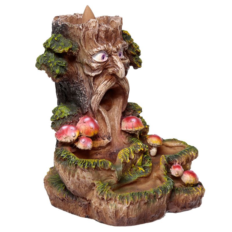 Magic Tree backflow incense burner with forest-like smoke trail and enchanted tree shape. Whimsical décor with spiritual appeal.