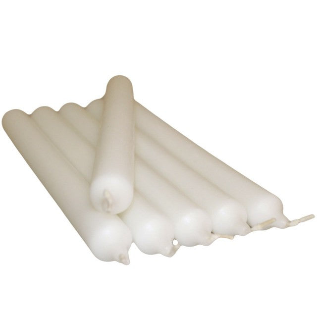 White German dinner candles – pack of 5