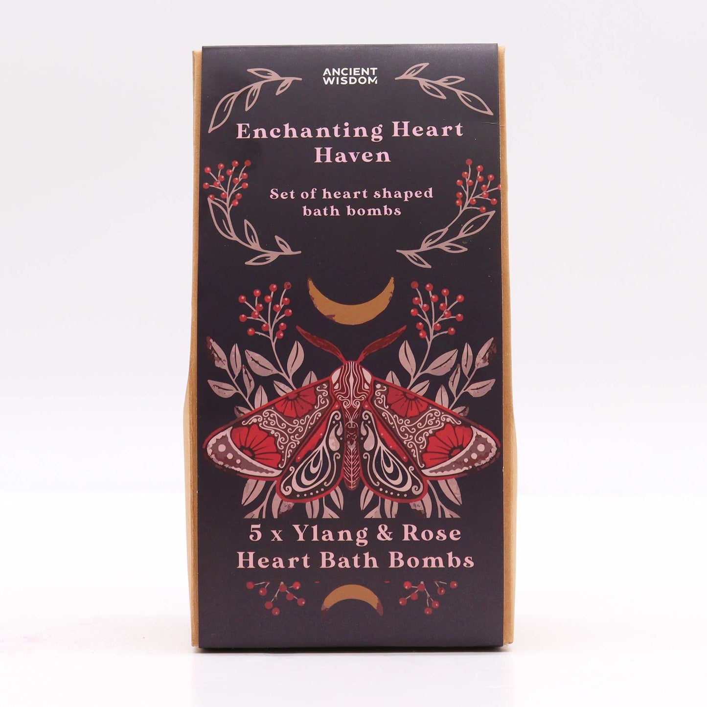 Mini Heart Bath Bombs – Enchanting Heart Haven gift set with ylang-ylang and rose scent in heart shapes.