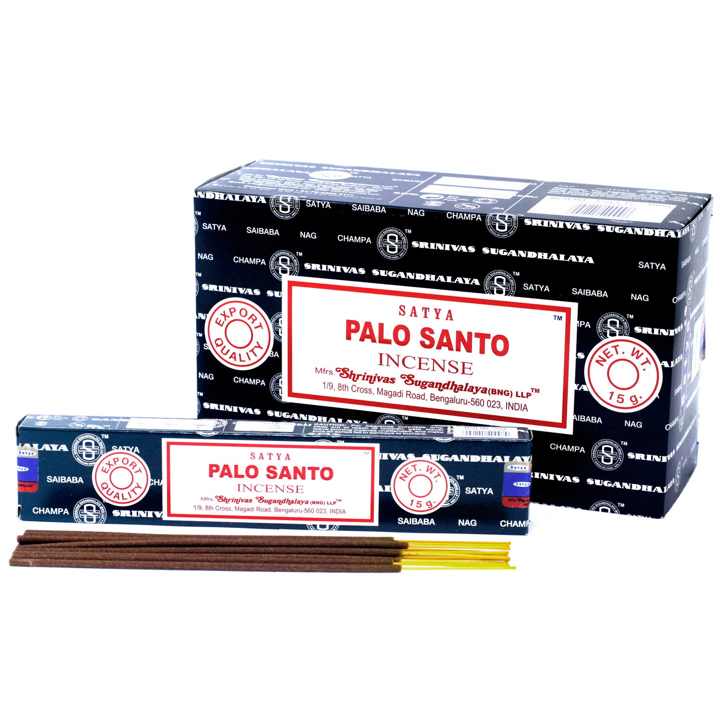 Satya Palo Santo incense 15g – sacred woody masala sticks hand-rolled in India for cleansing and calm