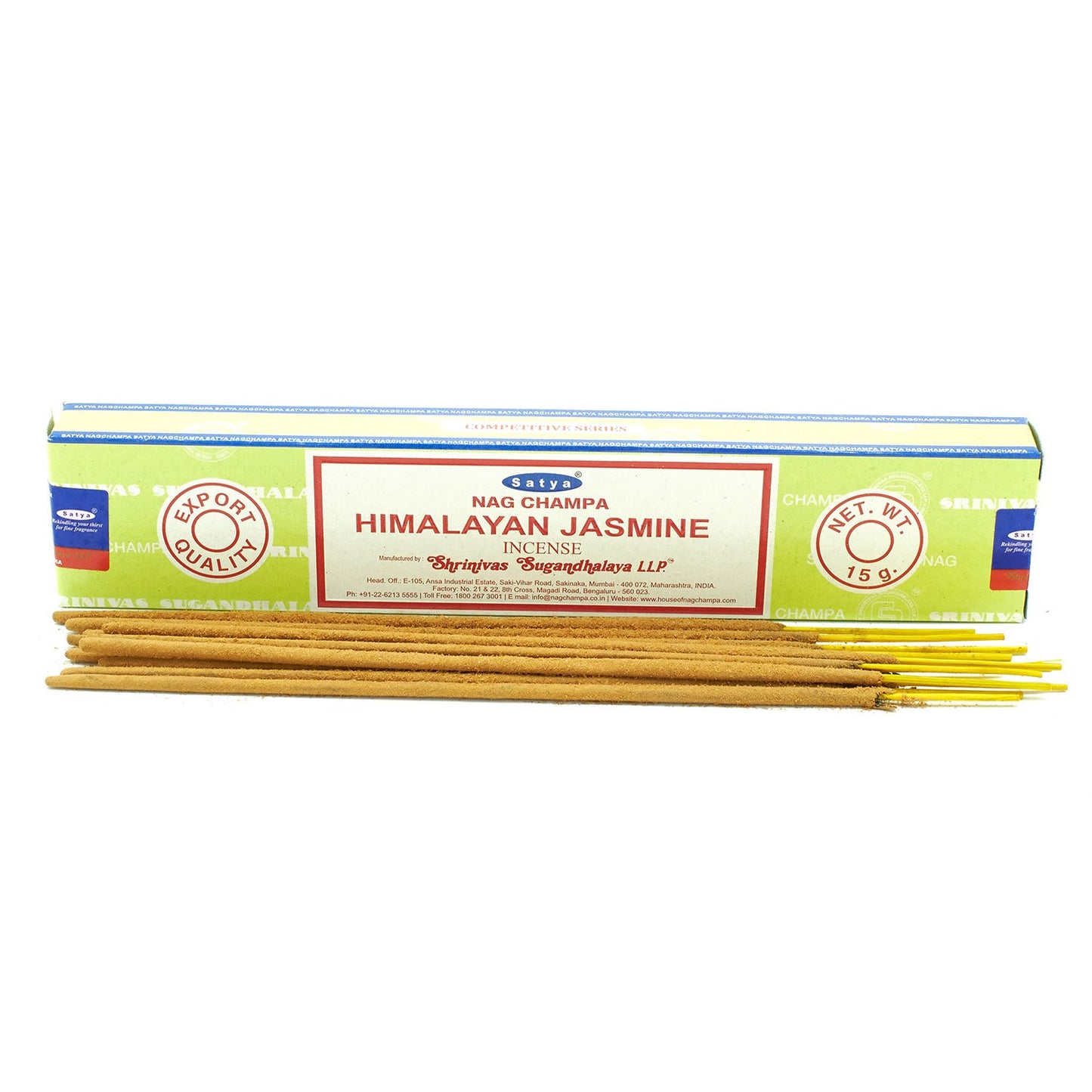 Satya Himalayan Jasmine incense 15g – floral masala sticks hand-rolled in India