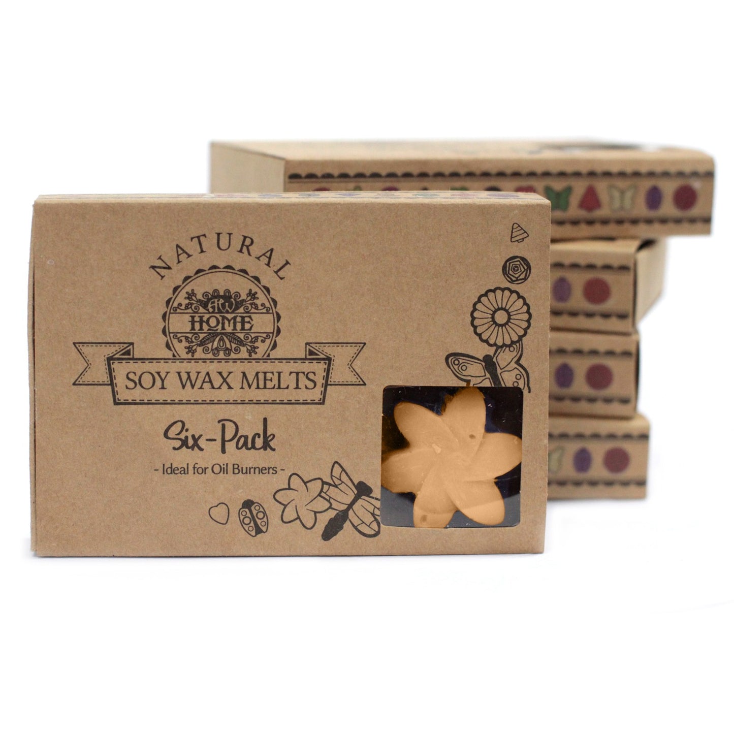 Box of 6 jasmine soy wax melts – large luxury melts with evening floral scent