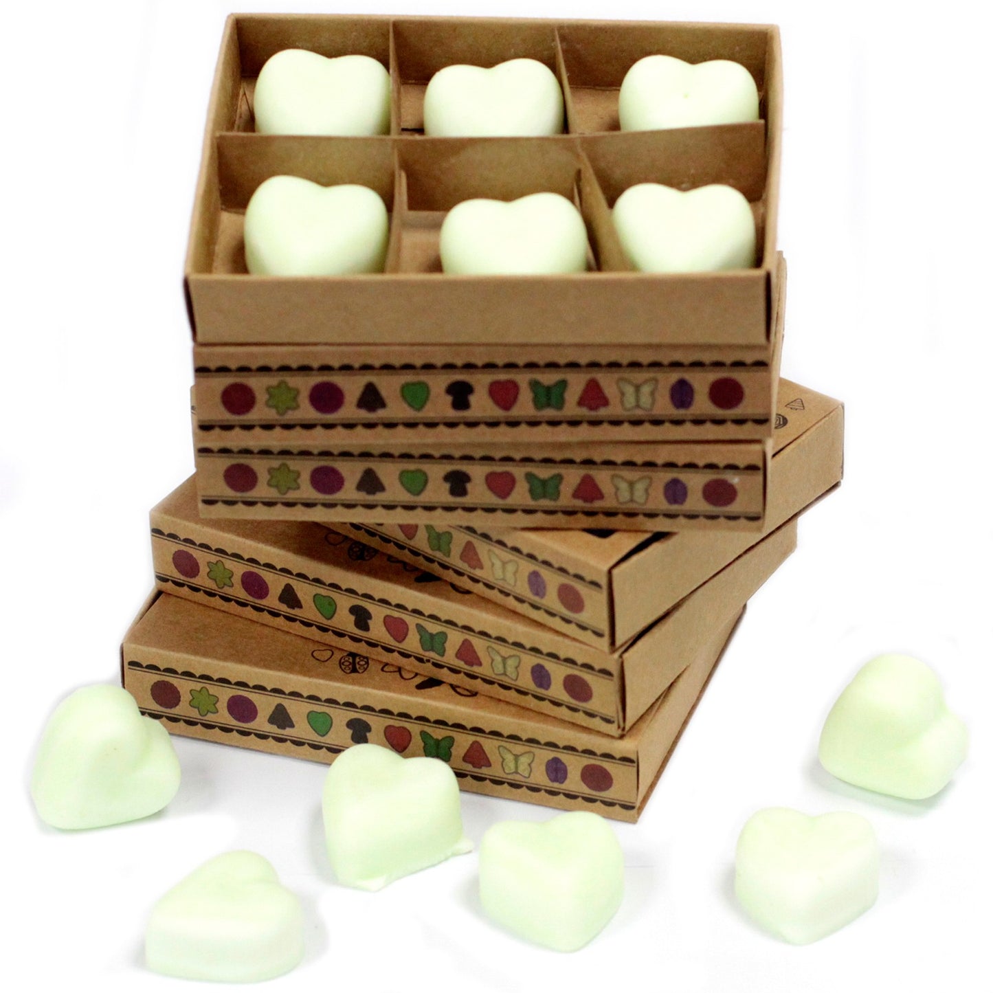 Box of 6 apple spice soy wax melts – large luxury autumn-inspired fragrance
