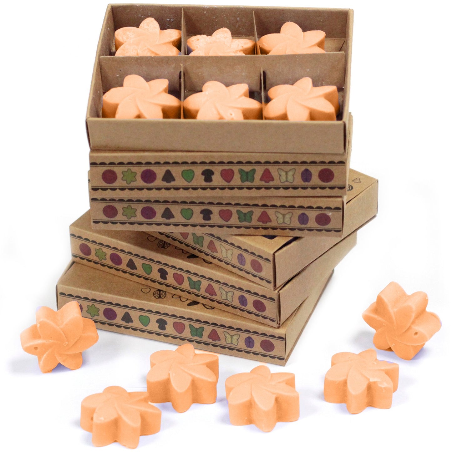 Box of 6 Mango Fruits soy wax melts – large luxury tropical sweet fragrance
