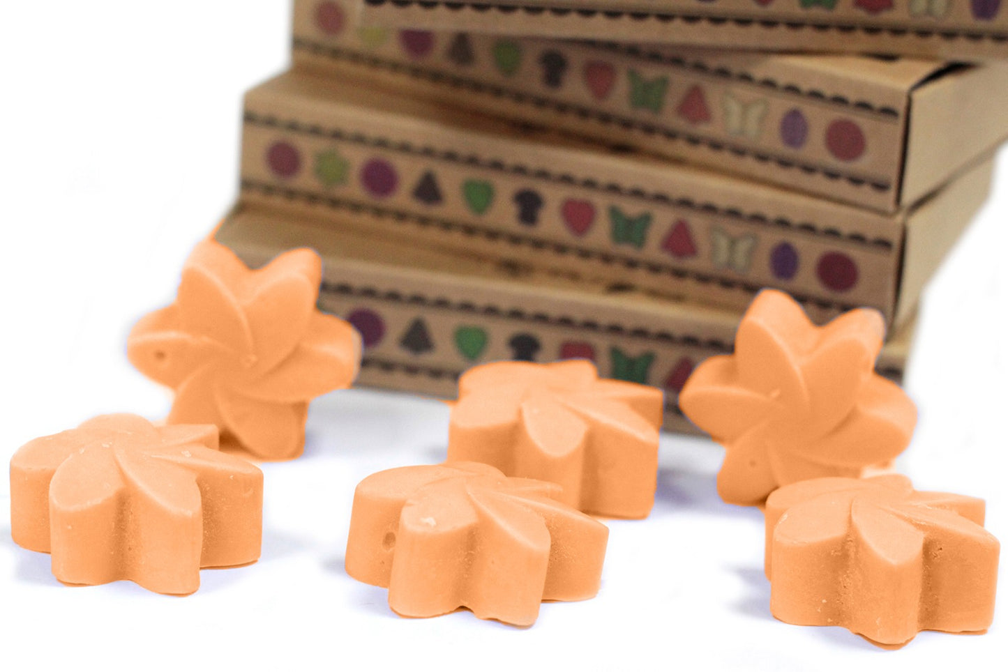 Box of 6 Mango Fruits soy wax melts – large luxury tropical sweet fragrance