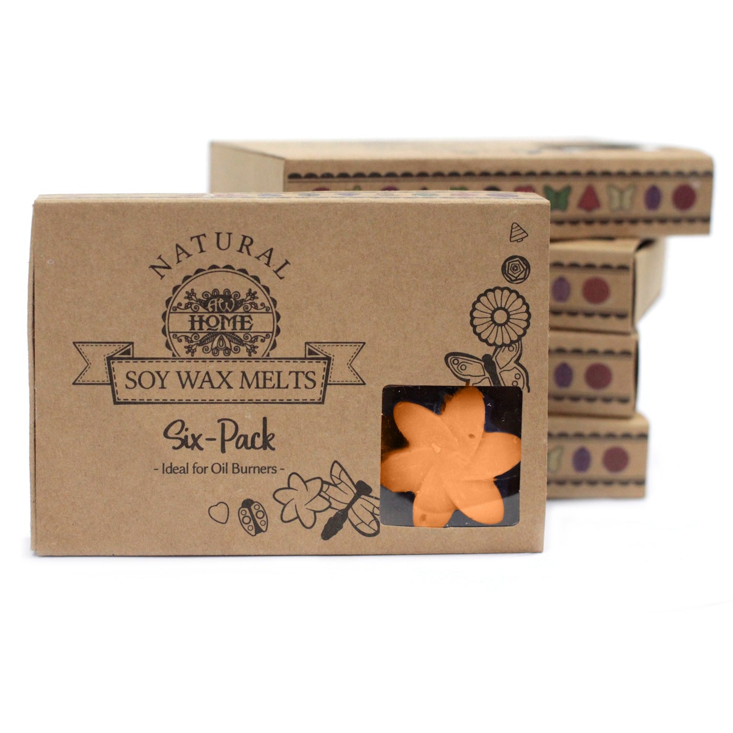 Box of 6 Mango Fruits soy wax melts – large luxury tropical sweet fragrance