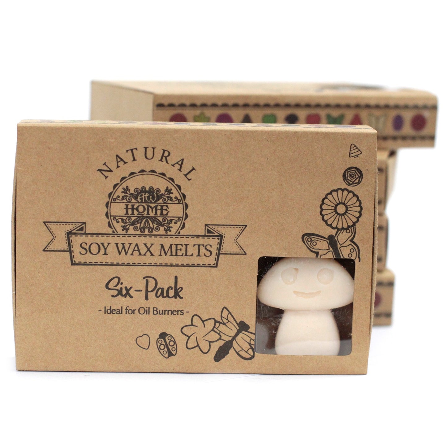 Box of 6 Vanilla Nutmeg soy wax melts – large luxury warm and spicy fragrance