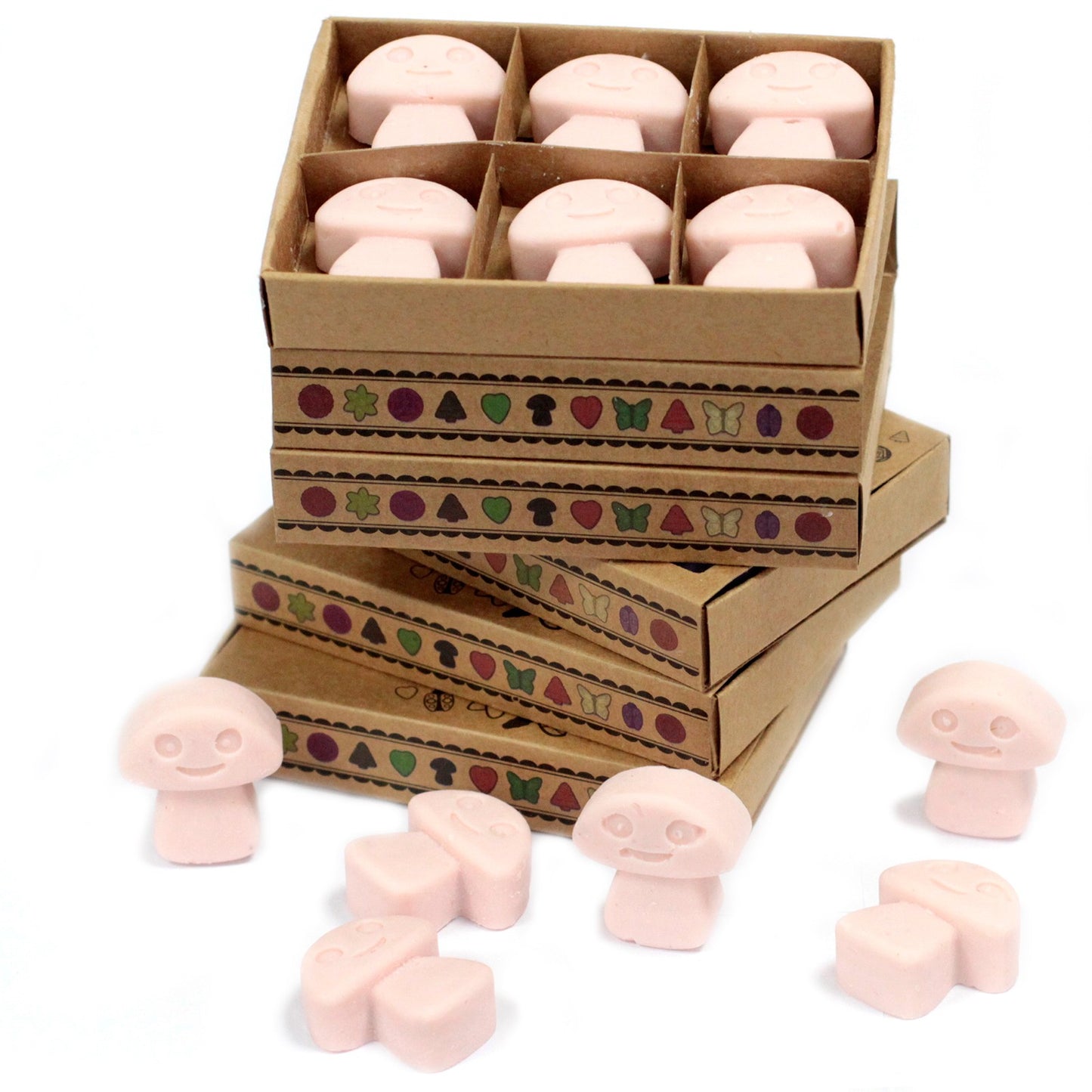Box of 6 Dark Sandalwood soy wax melts – large luxury woody fragrance