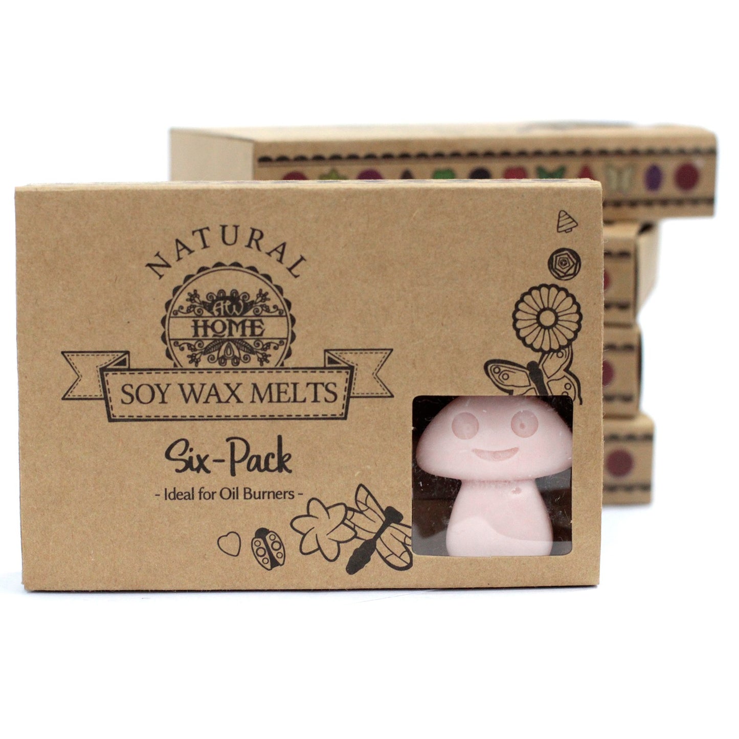 Box of 6 Dark Sandalwood soy wax melts – large luxury woody fragrance