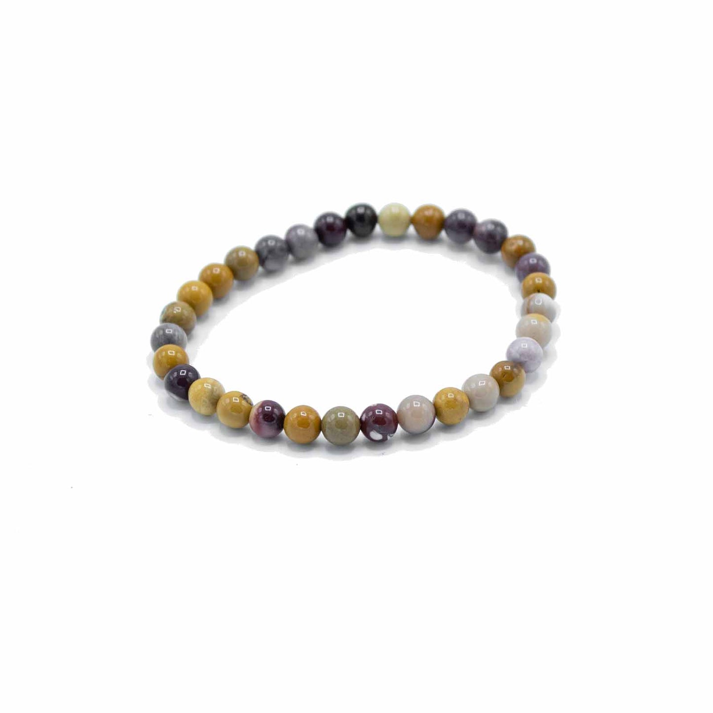 Mookaite gemstone manifestation bracelet made with earthy natural beads, symbolising inner wisdom, grounded clarity, and emotional balance.