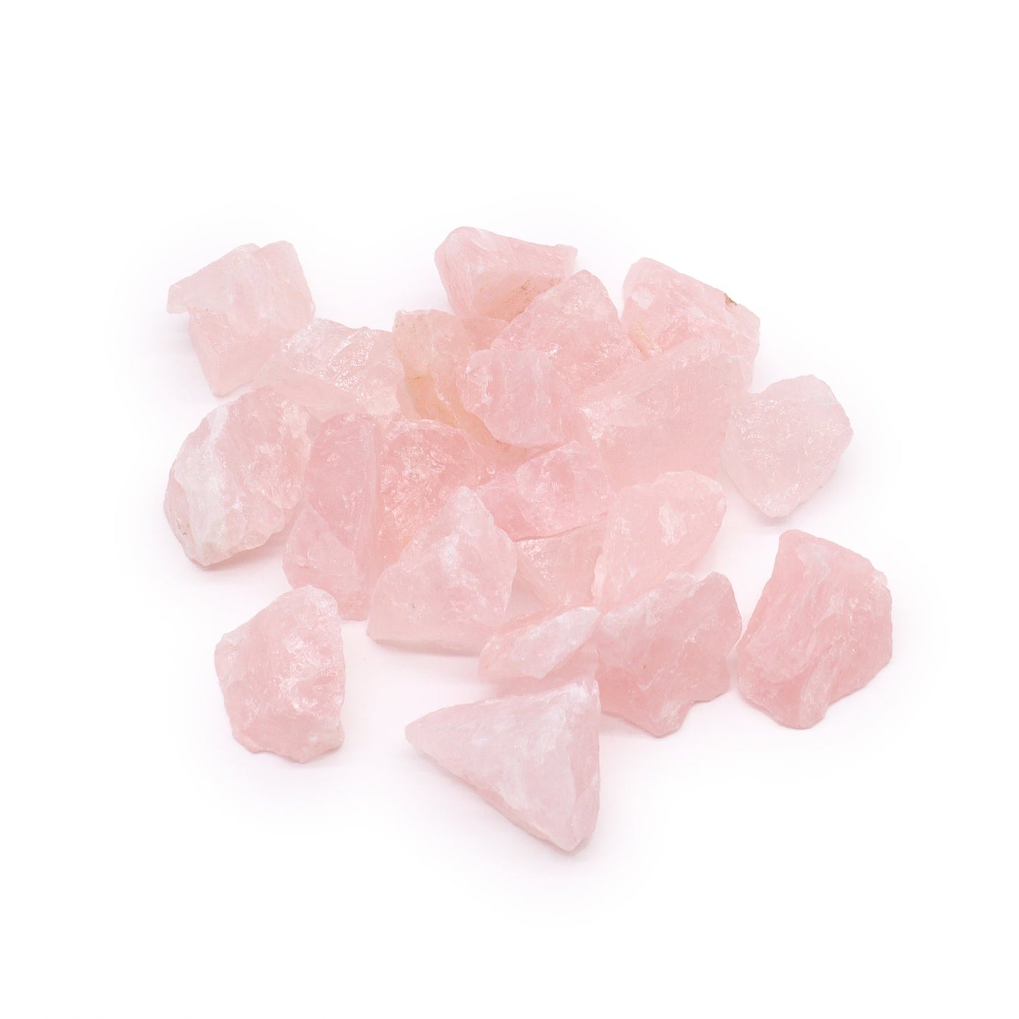 Raw Rose Quartz crystal – soft pink rough stone for love and healing