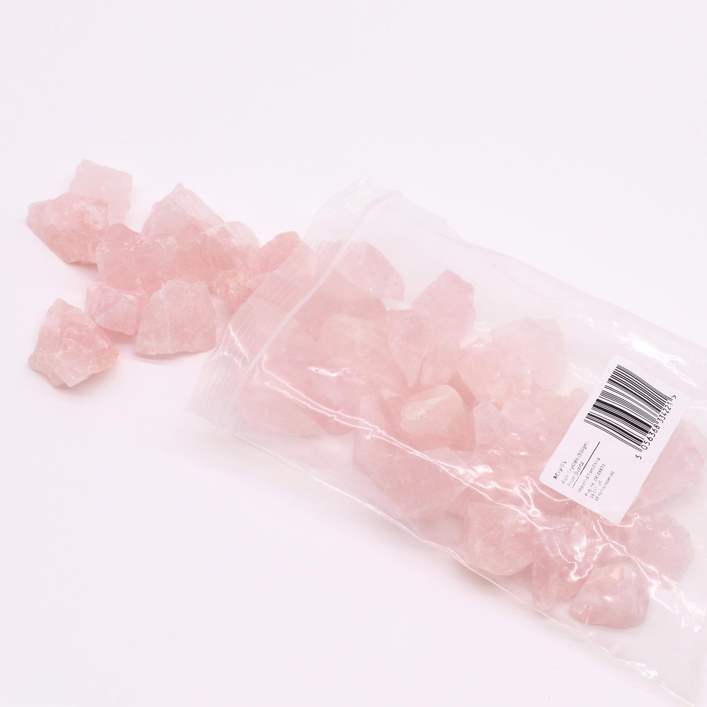 Raw Rose Quartz crystal – soft pink rough stone for love and healing