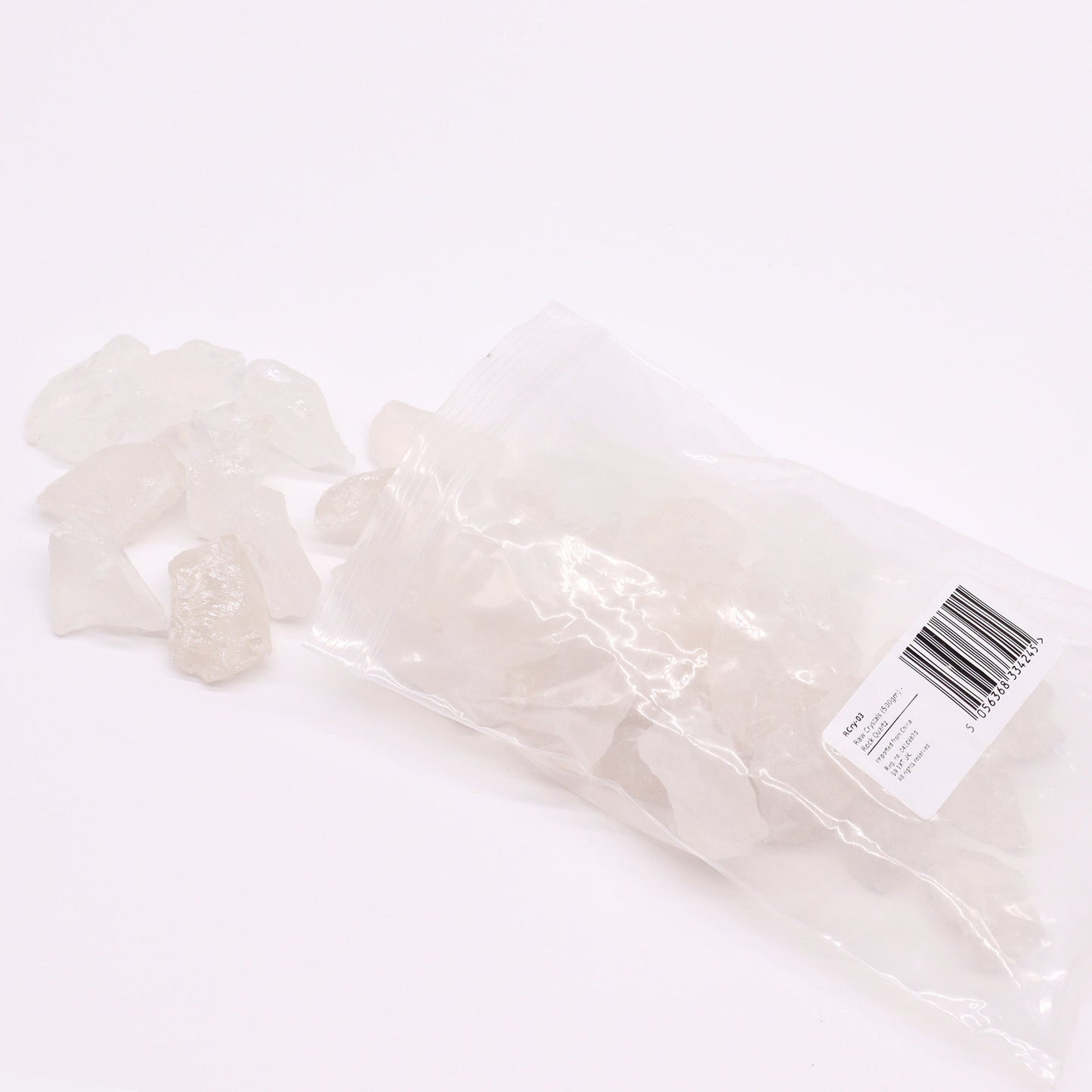 Raw Clear Quartz crystal – transparent rough stone for clarity and energy