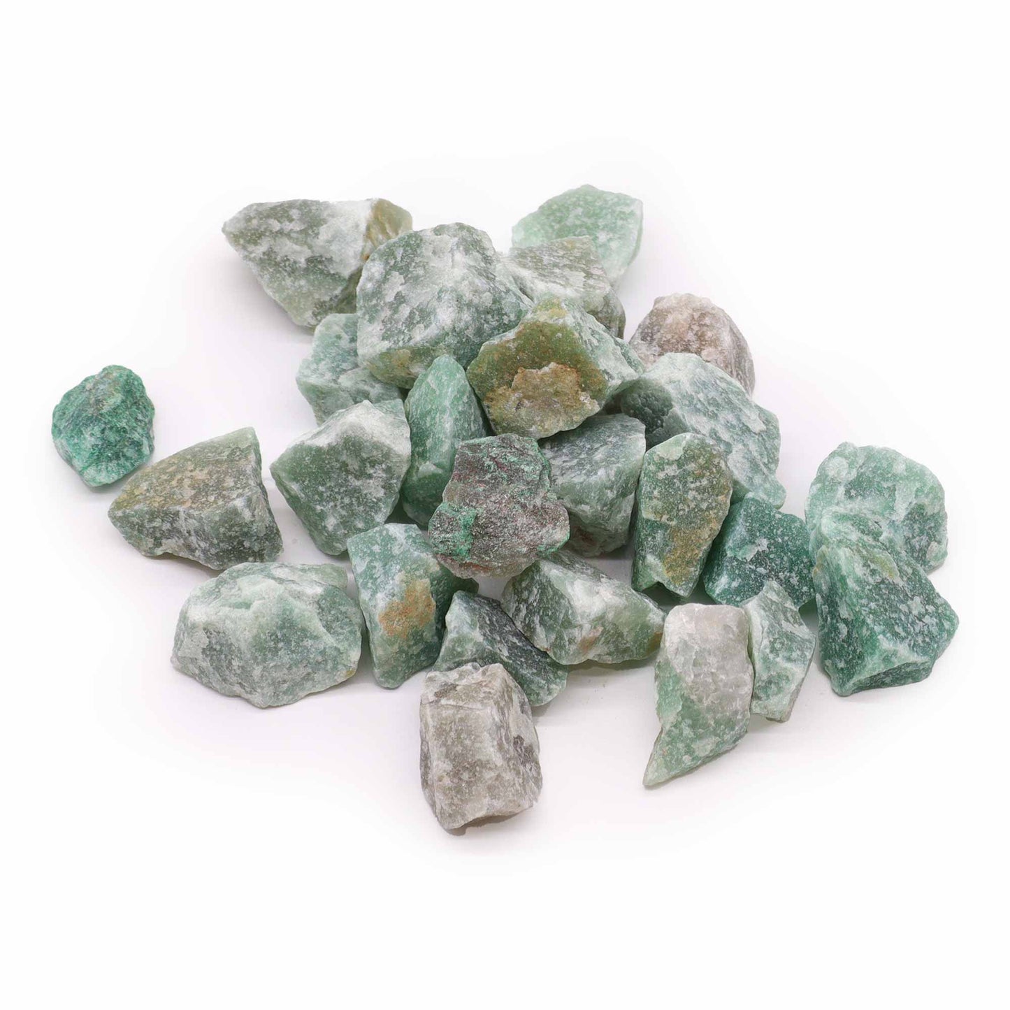 Raw Crystal Jade – soft green rough stone for peace and prosperity