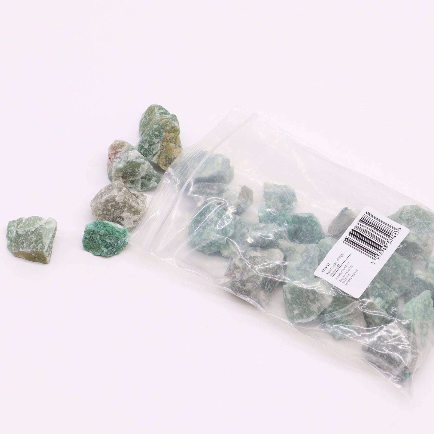 Raw Crystal Jade – soft green rough stone for peace and prosperity