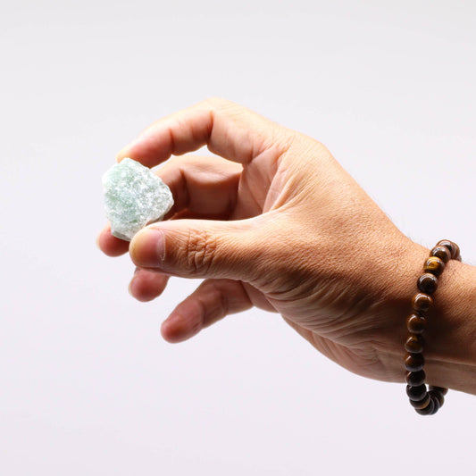 Raw Crystal Jade – soft green rough stone for peace and prosperity