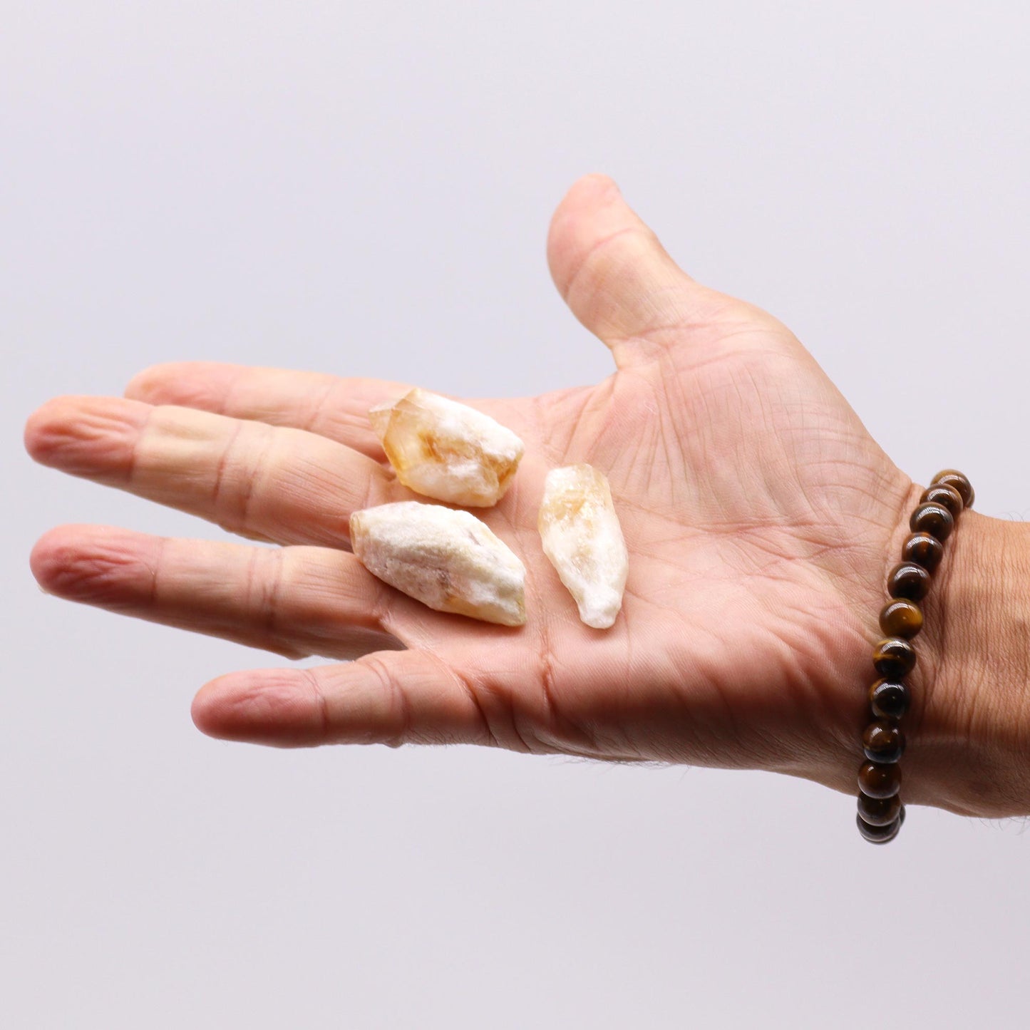 Citrine rough point – raw golden yellow crystal for abundance and confidence