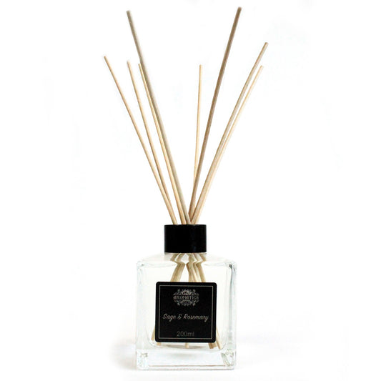Reed diffuser 200ml with Sage and Rosemary essential oils in elegant gift box