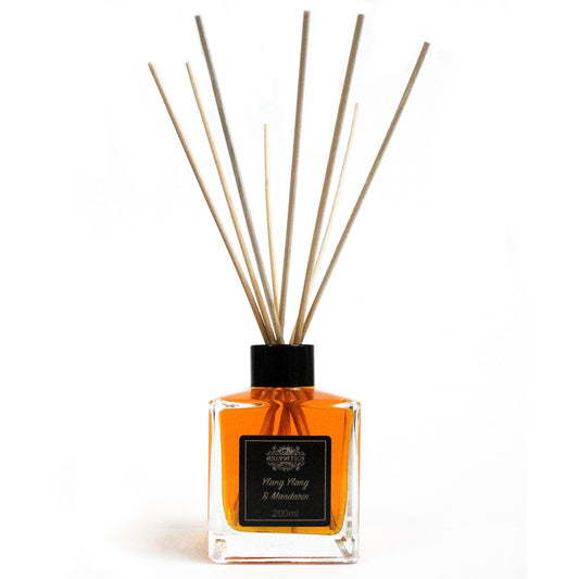 200ml reed diffuser with Ylang Ylang and Mandarin essential oils in a stylish gift box