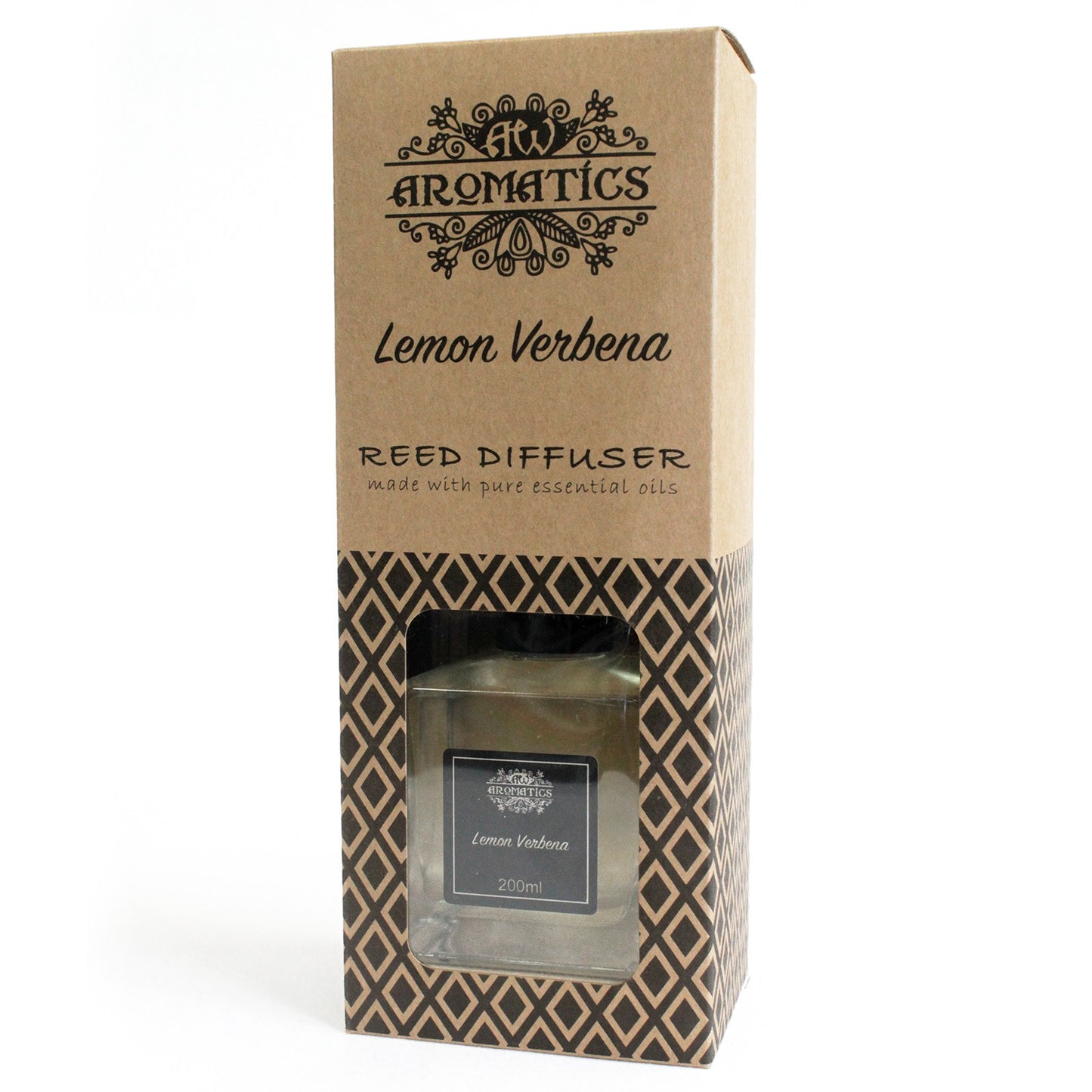 200ml Lemon Verbena essential oil reed diffuser in eco gift box