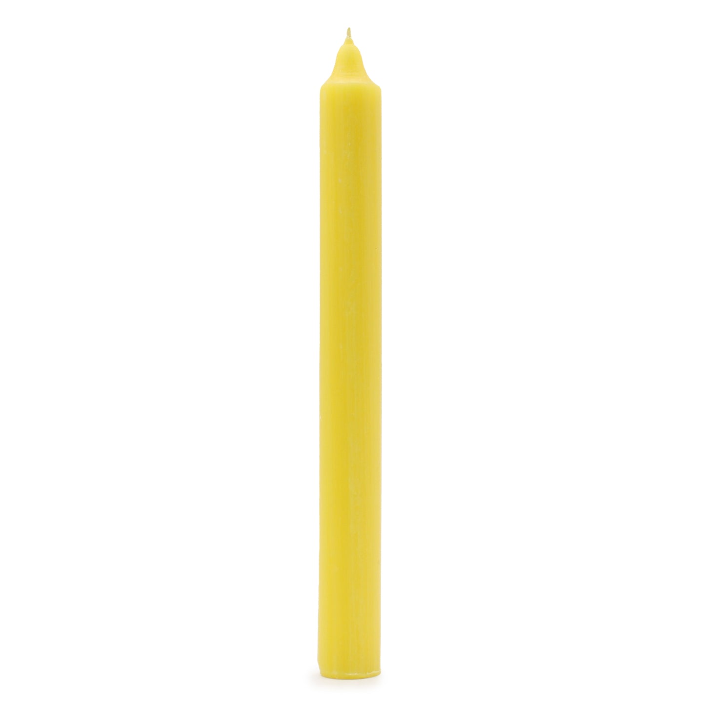 Rustic Lemon yellow British dinner candles – pack of 5