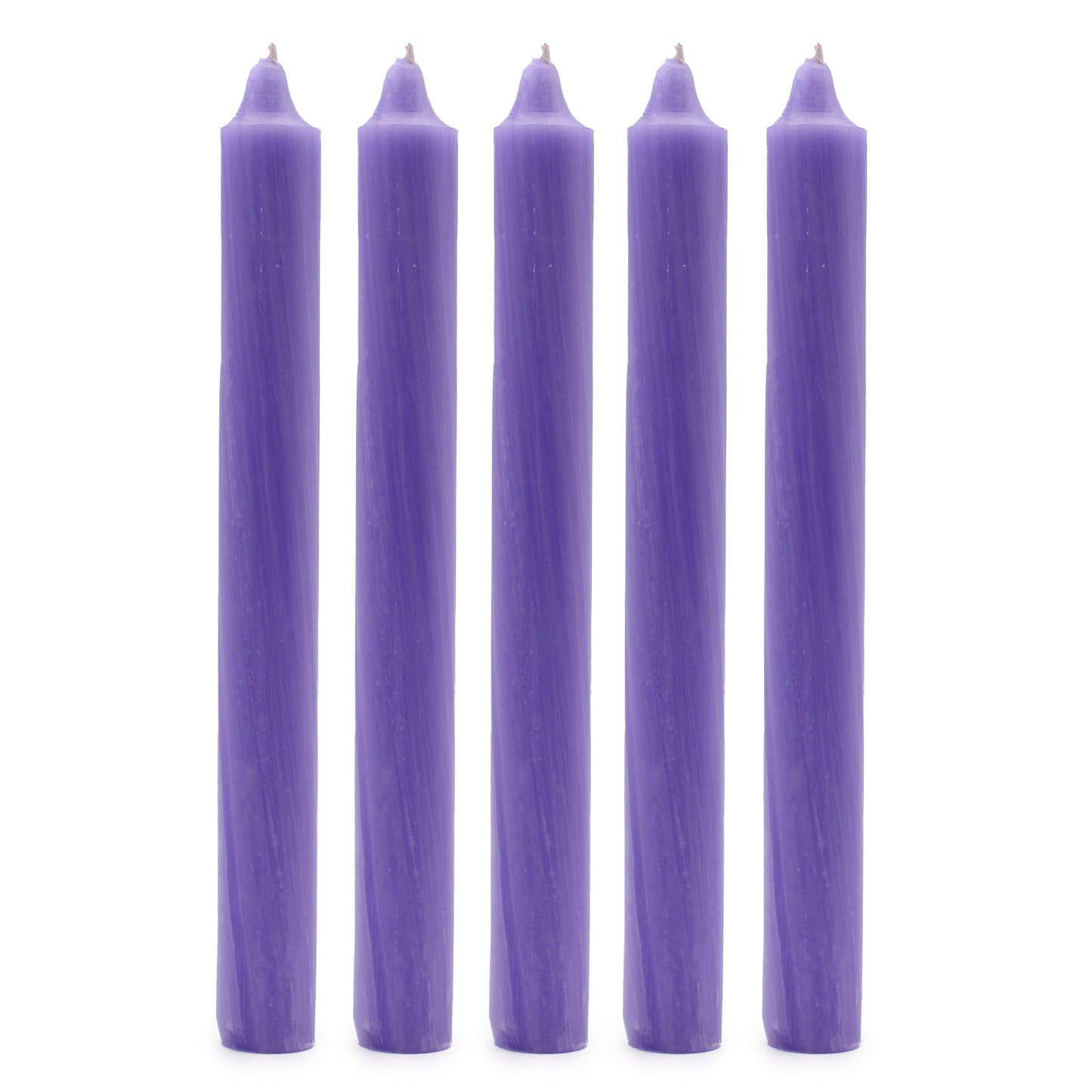Rustic Lilac British dinner candles – pack of 5