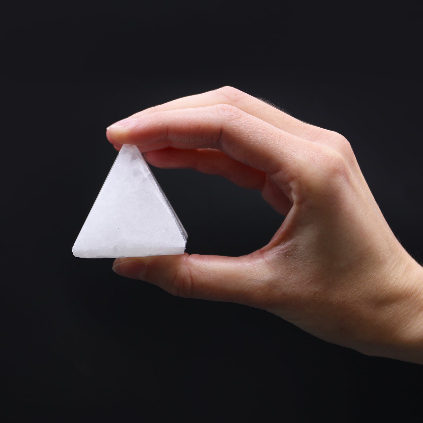 Selenite crystal pyramid, 5cm, healing and recharging crystal.