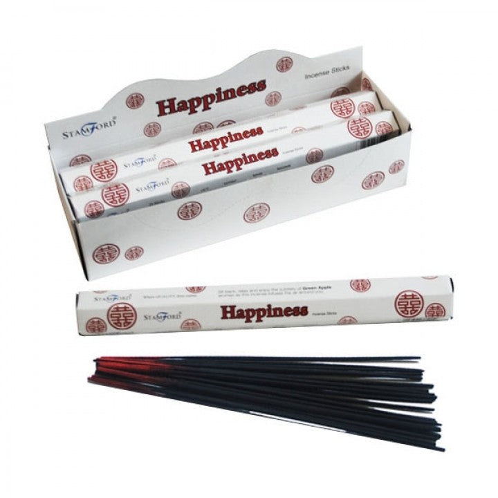 Stamford Premium Hex Incense Sticks – Happiness with green apple fragrance box and sticks