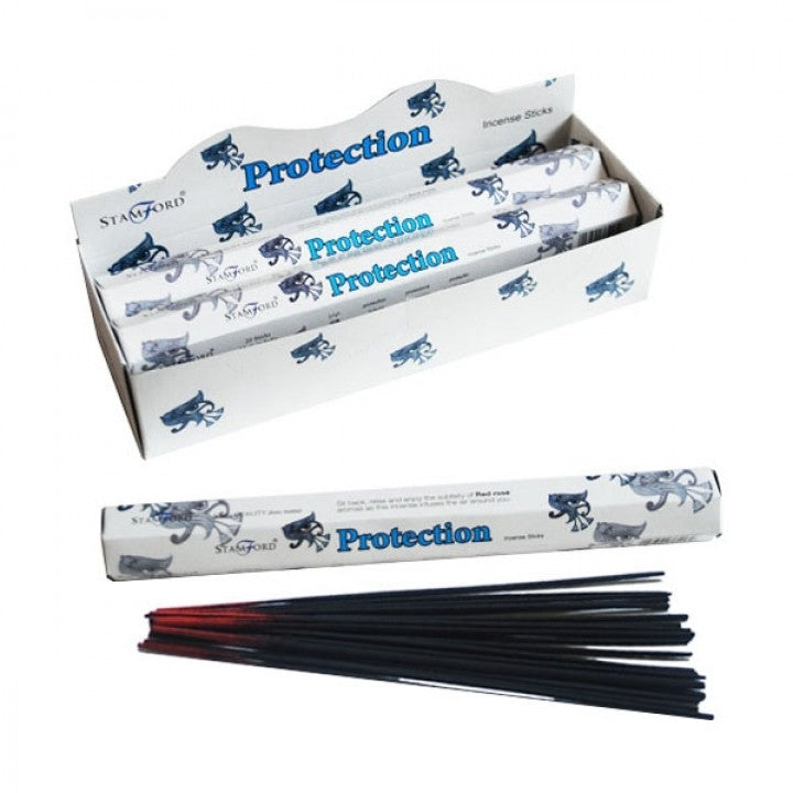Stamford Premium Hex Incense Sticks – Protection with red rose fragrance box and sticks