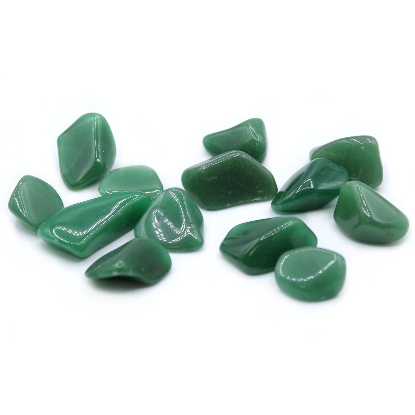 Large tumbled Green Quartz crystal – soft green stone for heart healing and renewal