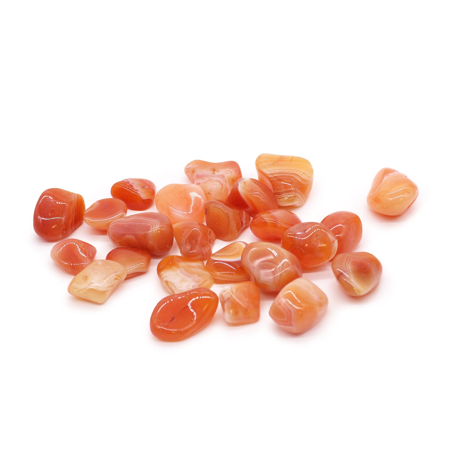 Large tumbled Carnelian crystal – warm orange-red stone for motivation and creativity