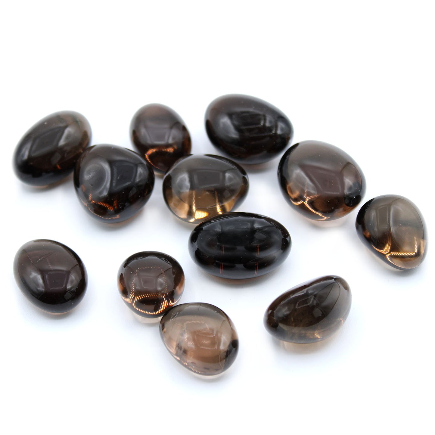 Large tumbled Smoky Quartz crystal – smoky brown stone for grounding and emotional release