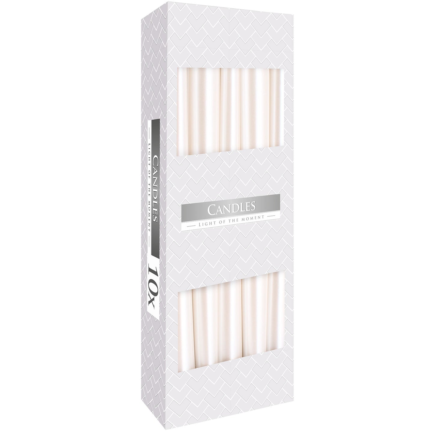 Pearl taper candles – box of 10