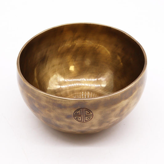 large nepalese moon singing bowl 17cm 850g