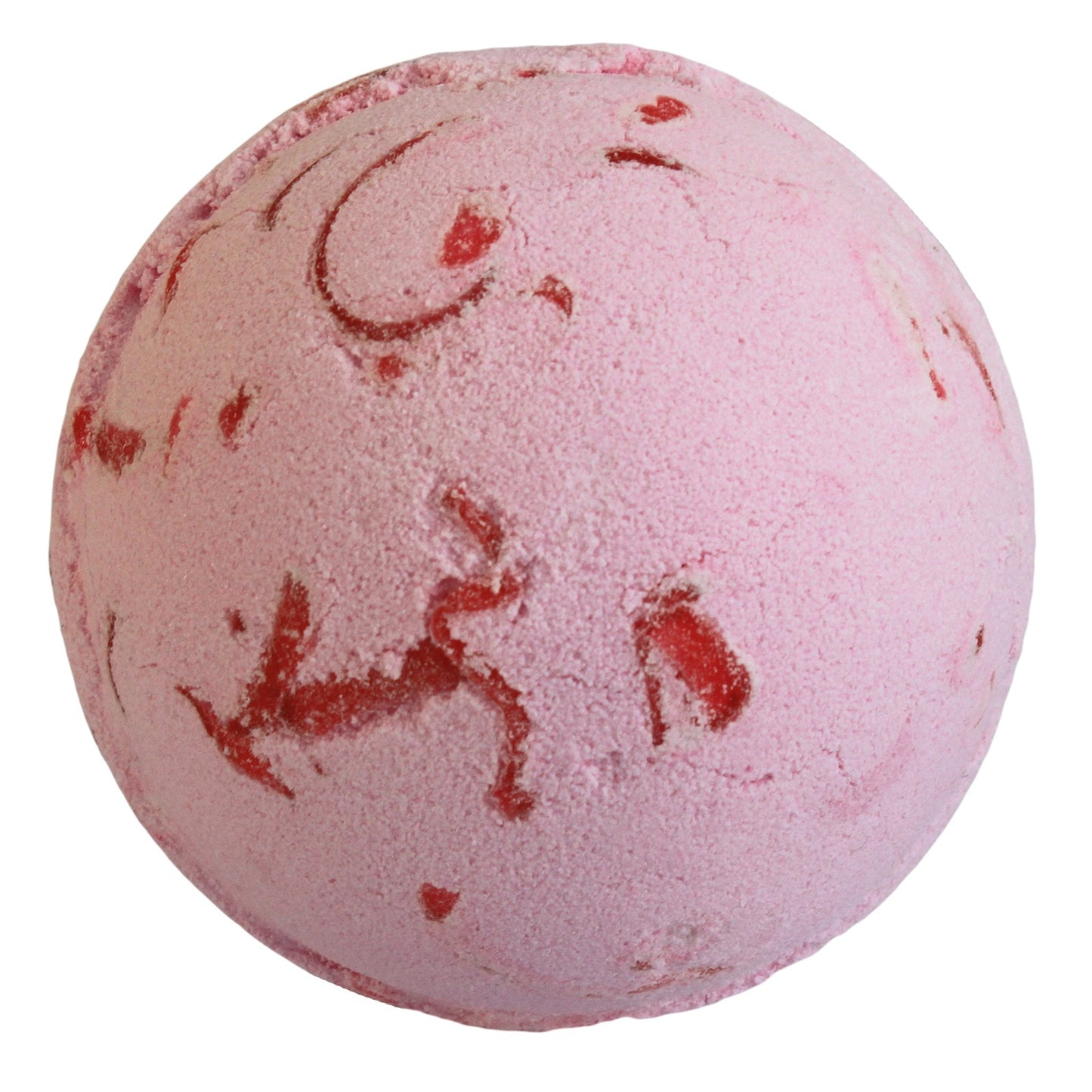Tropical Paradise bath bomb with watermelon scent, coconut butter, and soap peelings for a fruity, foaming bath experience.