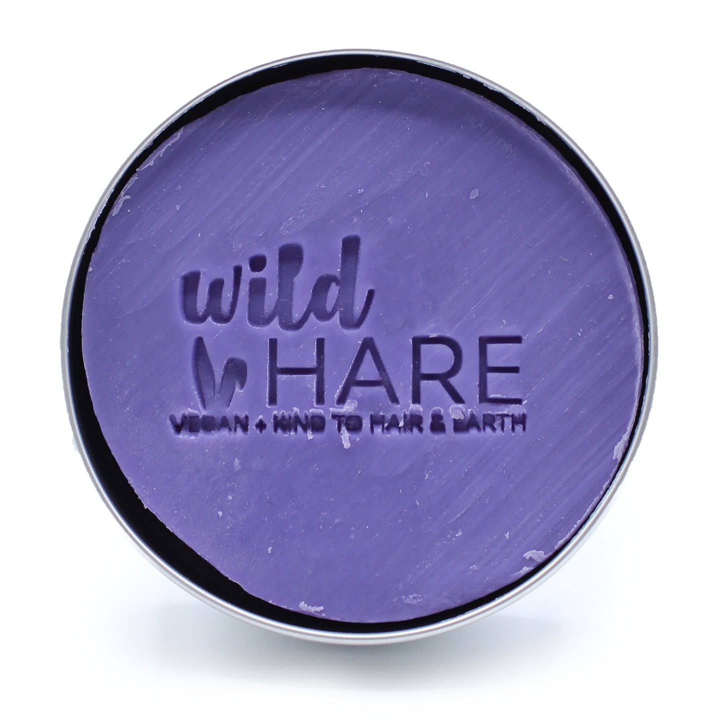 Plastic-free orchid shampoo bar with hemp oil for hair repair and growth, 60g solid shampoo in aluminium travel tin