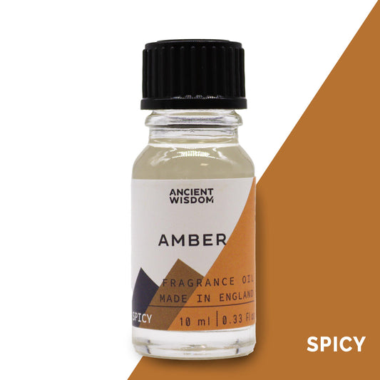 10ml Amber Fragrance Oil by Ancient Wisdom – warm resinous scent


