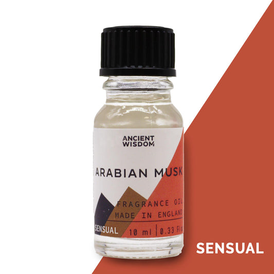 Fragrance Oil – Arabian Musk (10ml) by Ancient Wisdom – soft warm musk scent

