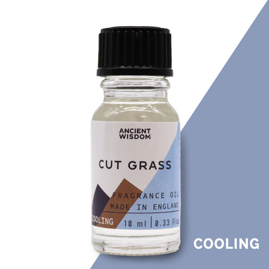 Fragrance Oil – Cut Grass (10ml) by Ancient Wisdom – fresh green outdoor scent

