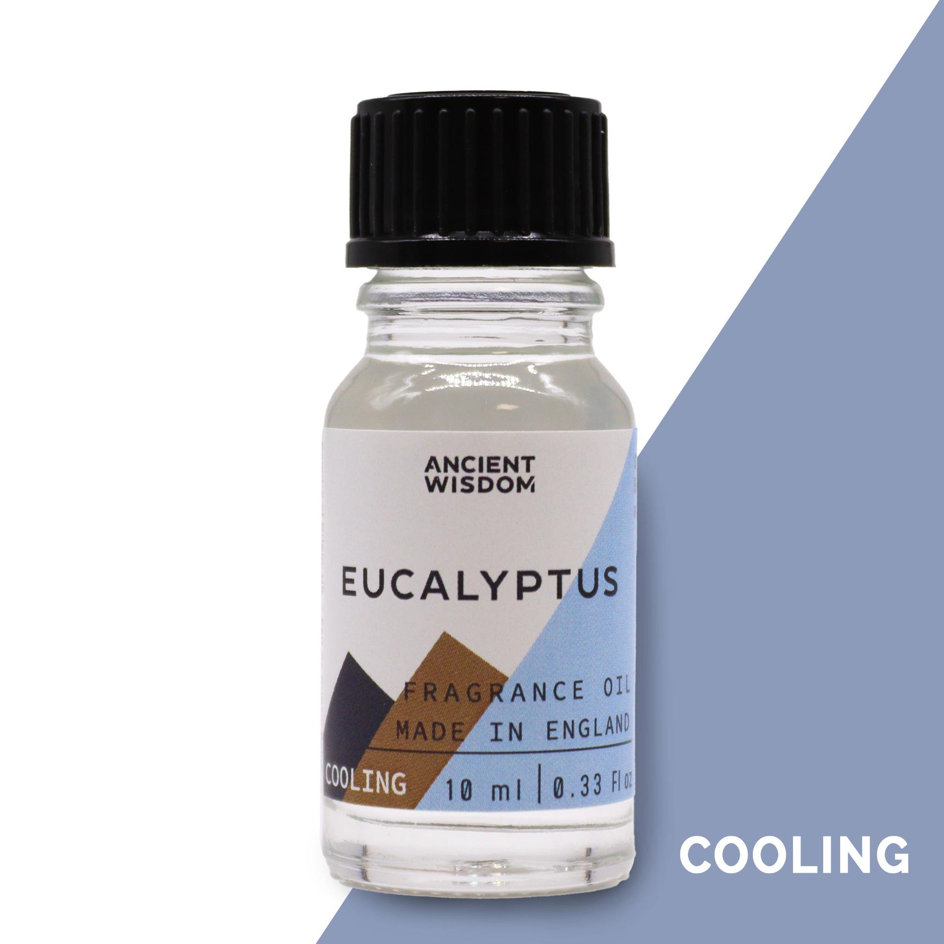Fragrance Oil – Eucalyptus (10ml) by Ancient Wisdom – cool herbal eucalyptus scent

