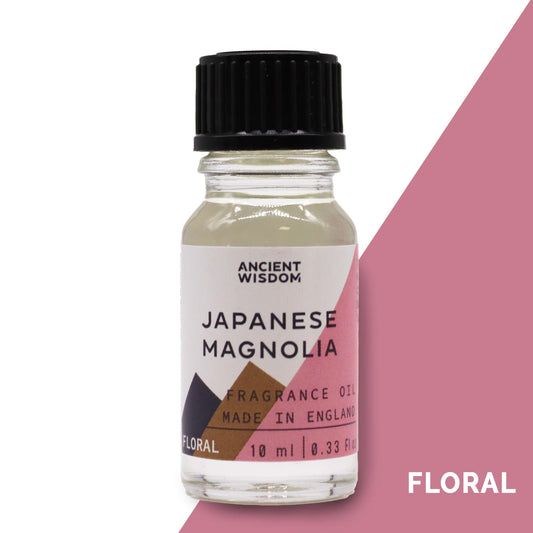 Fragrance Oil – Japanese Magnolia (10ml) by Ancient Wisdom – soft floral magnolia scent

