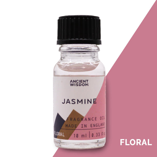 Fragrance Oil – Jasmine (10ml) by Ancient Wisdom – rich exotic floral scent

