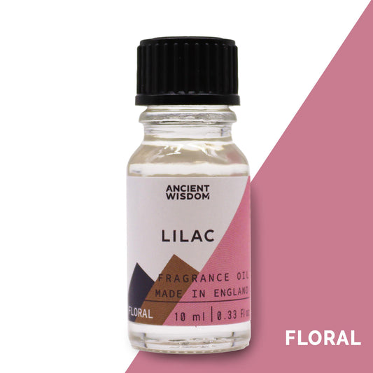 Fragrance Oil – Lilac (10ml) by Ancient Wisdom – soft romantic floral scent

