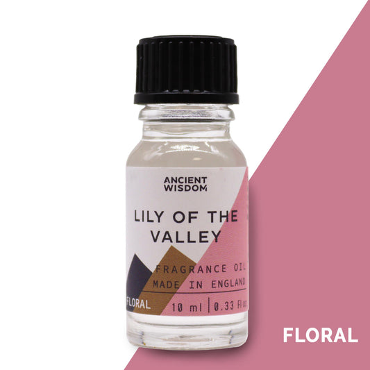 Fragrance Oil – Lily Of The Valley (10ml) by Ancient Wisdom – soft clean floral scent

